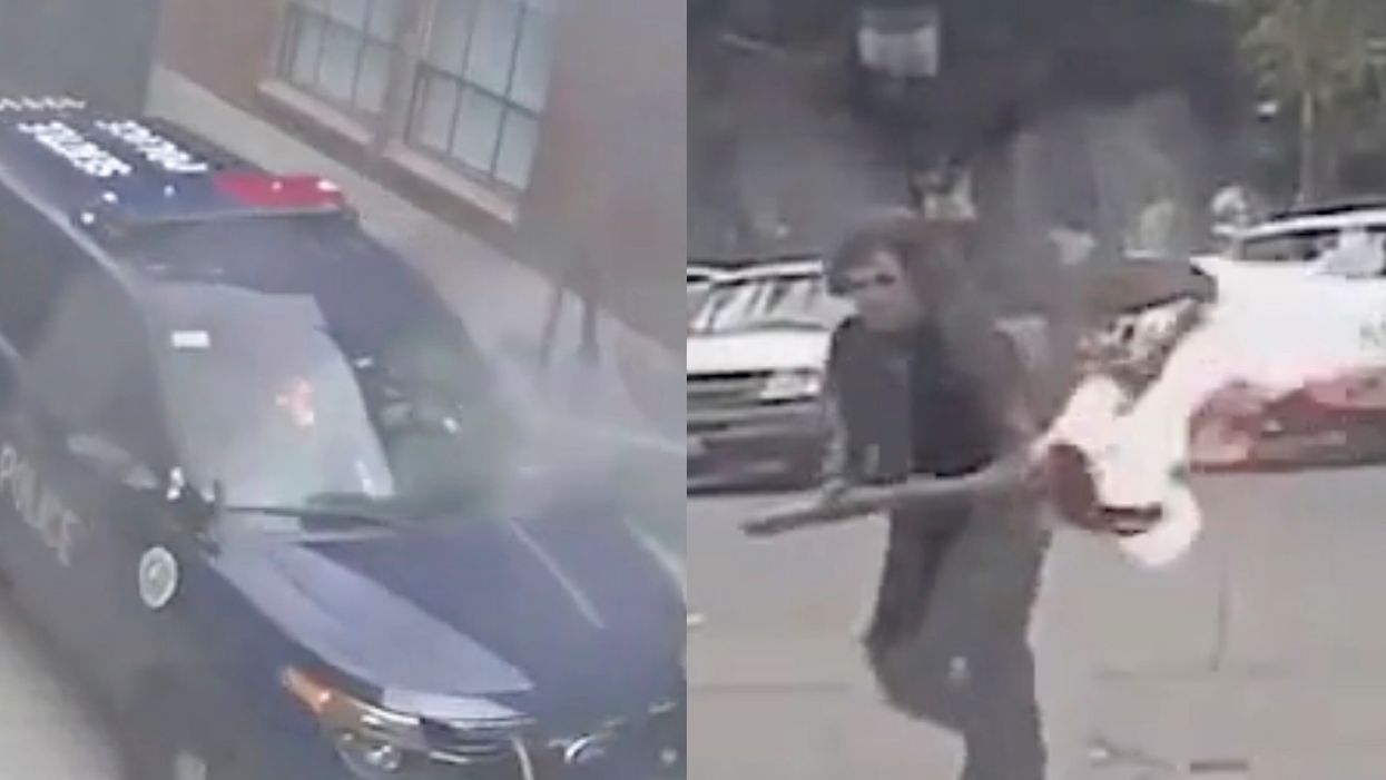 Video captures bizarre torch attack on Seattle cop; neighbors blame homeless encampment