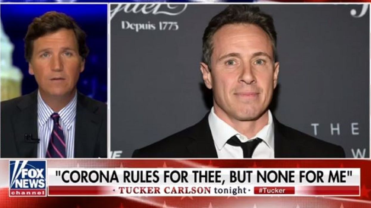 Tucker Carlson reveals letter from Chris Cuomo's building manager scolding CNN host for refusing to wear a mask