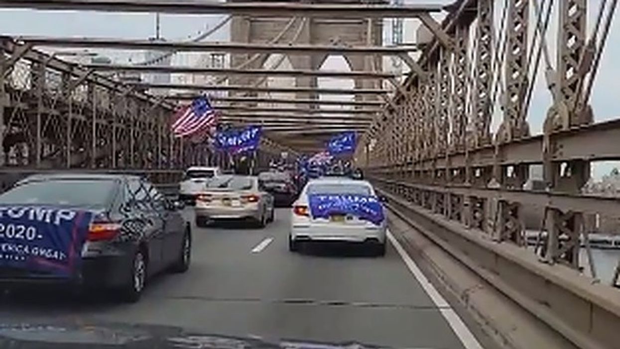 Massive 'Jews for Trump' rally in NYC, pro-Trump caravan attacked with rocks, eggs and paint