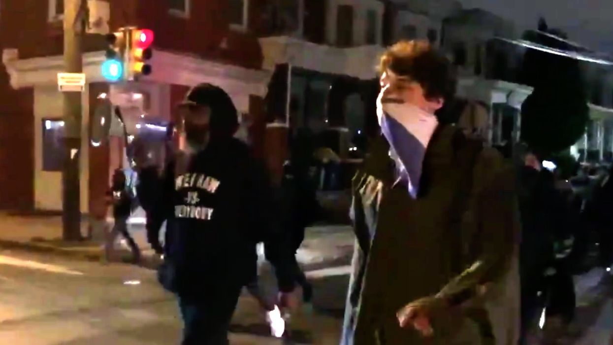 BLM protesters chant 'Every city, every town, burn the precincts to the ground!' as second night of Philadelphia riots erupt