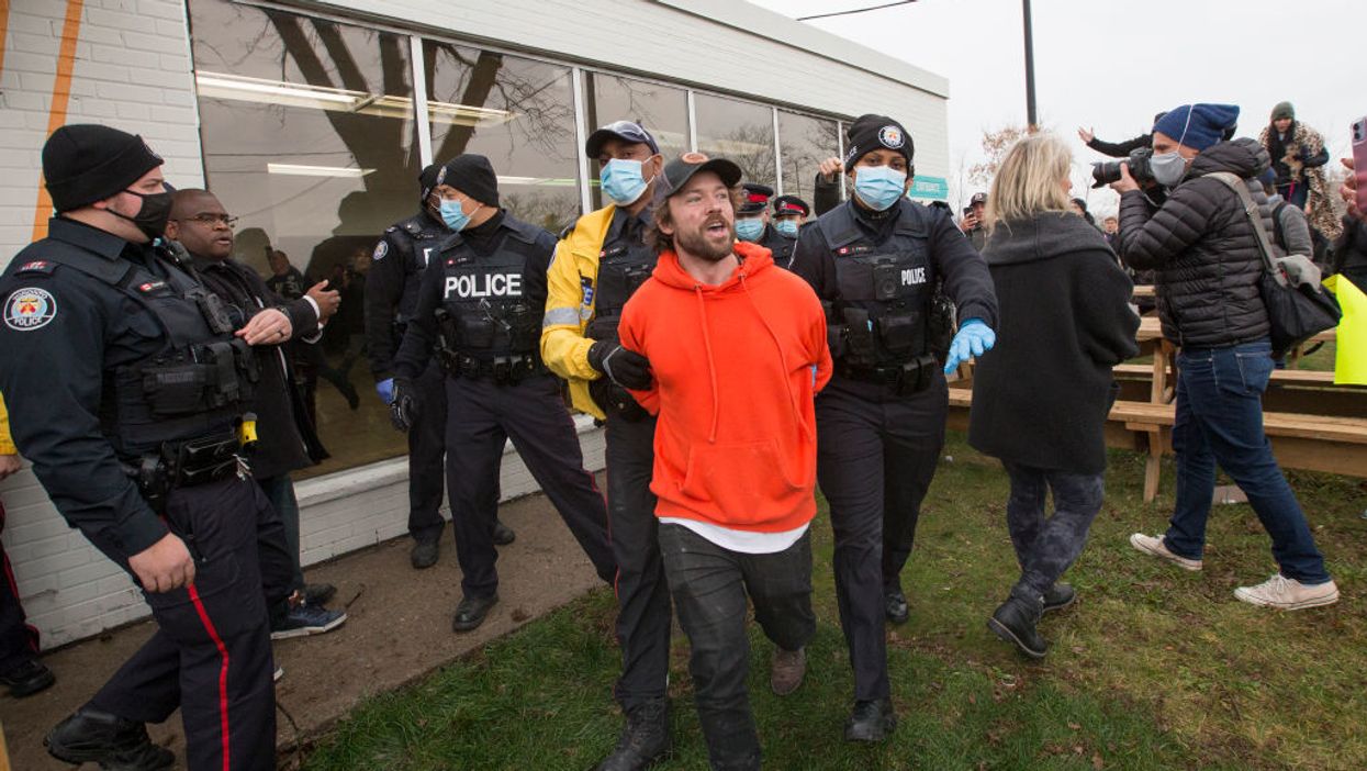 VIDEO: BBQ restaurant owner defies COVID-19 lockdown, arrested, hit with 13 charges and fines; supporters stand with him