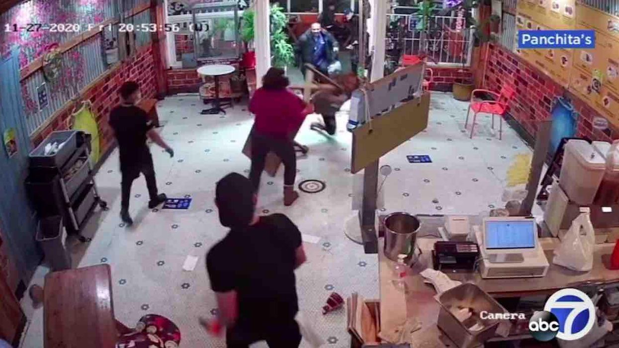 Grandma flips table, uses it to knock down customer who attacked daughter, infant grandson in her restaurant