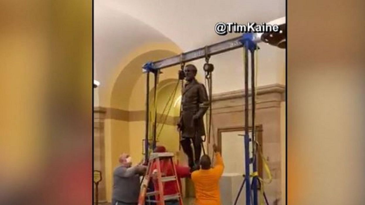 'There is no room for celebrating the bigotry of the Confederacy': Statue of Confederate Gen. Robert E. Lee removed from U.S. Capitol