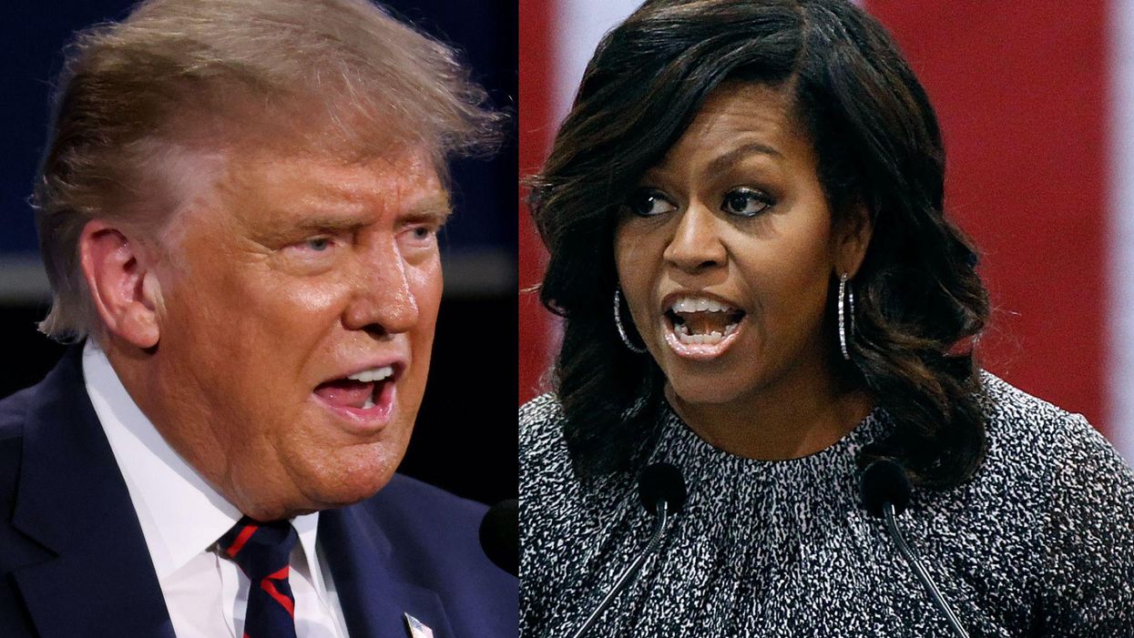 Michelle Obama calls on tech companies to stop enabling Trump's 'monstrous behavior' and ban him permanently