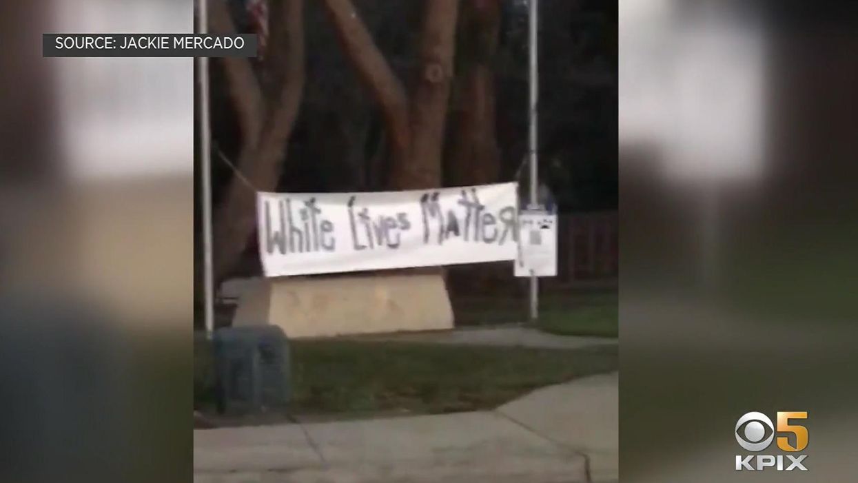 California city takes immediate action after 'racist' banner declaring 'White Lives Matter' found in park