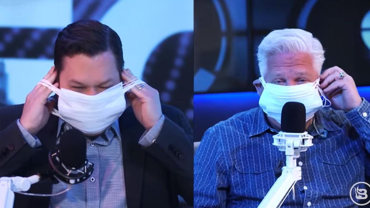 LAUGH: Glenn Beck takes Dr. Fauci's double-masking advice to heart