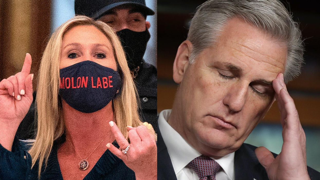 Kevin McCarthy defends Marjorie Greene against campaign to remove her from House committees