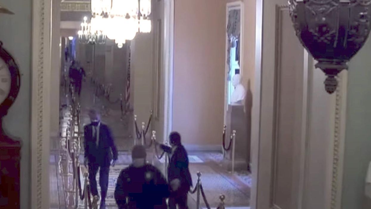 Startling video at impeachment trial shows how close rioters got to Mitt Romney, and how a Capitol officer saved him