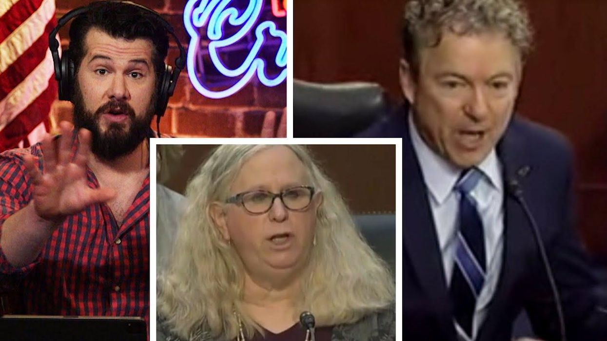 Steven Crowder's off-the-cuff reaction to Sen. Rand Paul interviewing Dr. Rachel Levine