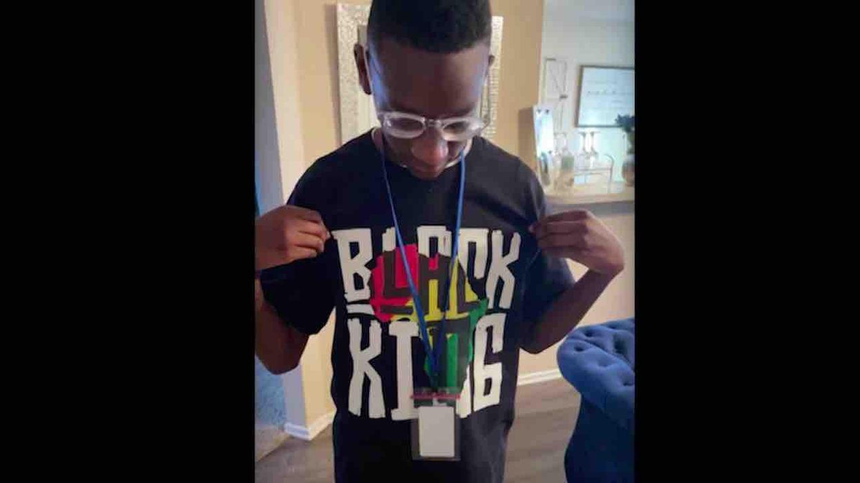 Teacher allegedly calls middle schooler's 'Black King' T-shirt racist, says there should be a white history month. Now teacher is on leave.