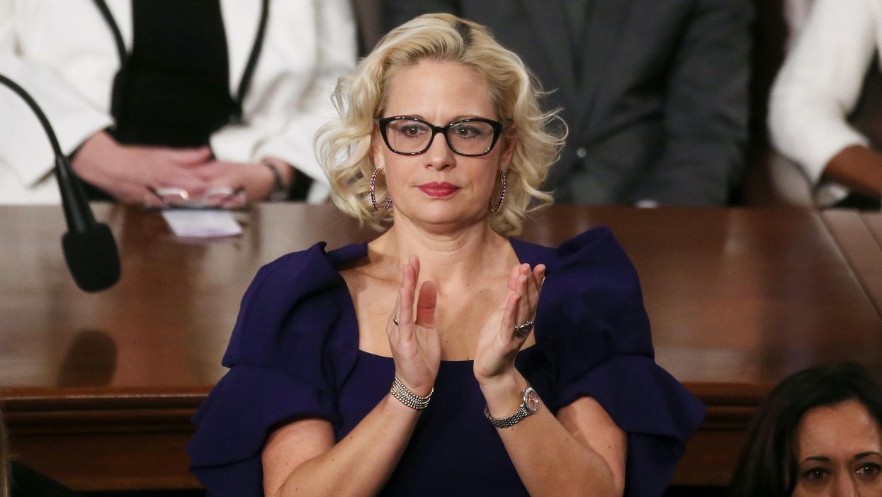 Liberals melt down on Twitter over video of Sen. Sinema's thumbs-down vote against the minimum wage hike
