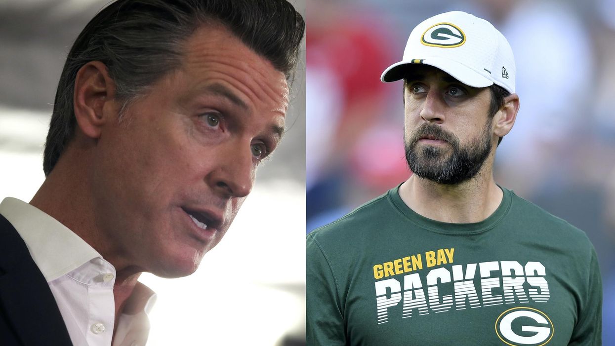 Aaron Rodgers takes a swipe at Gov. Newsom over coronavirus lockdown