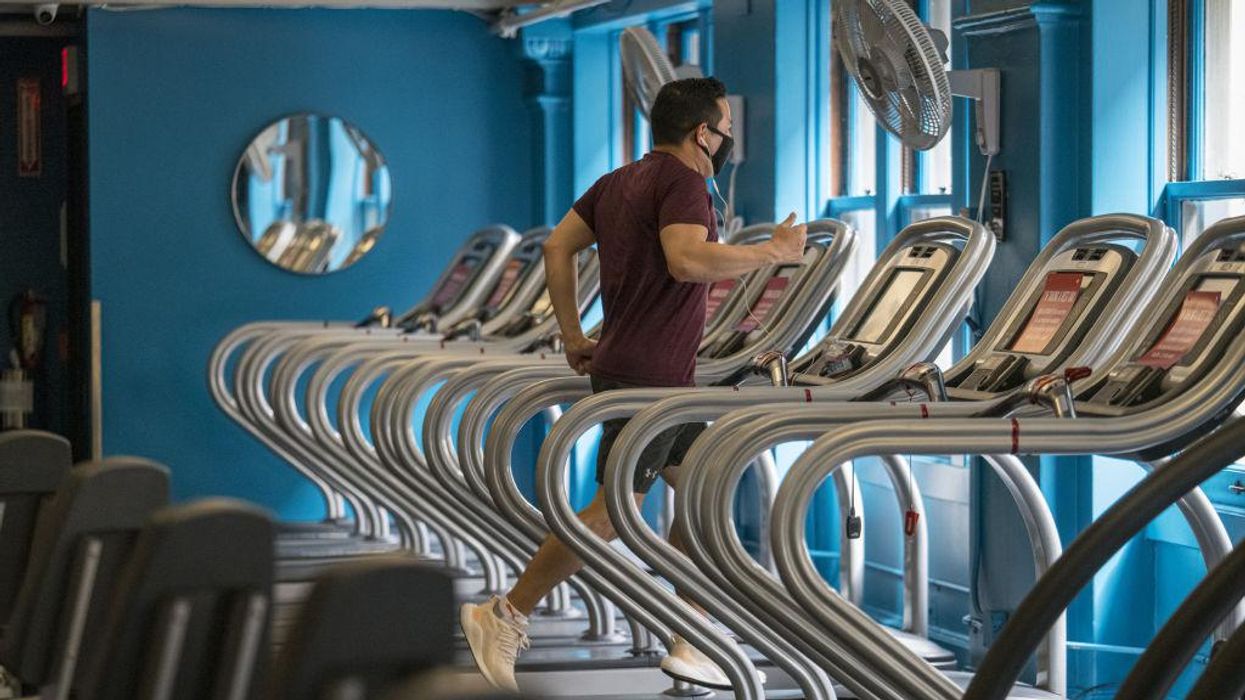 NBC News says if you go to the gym you should wear a face mask in the shower