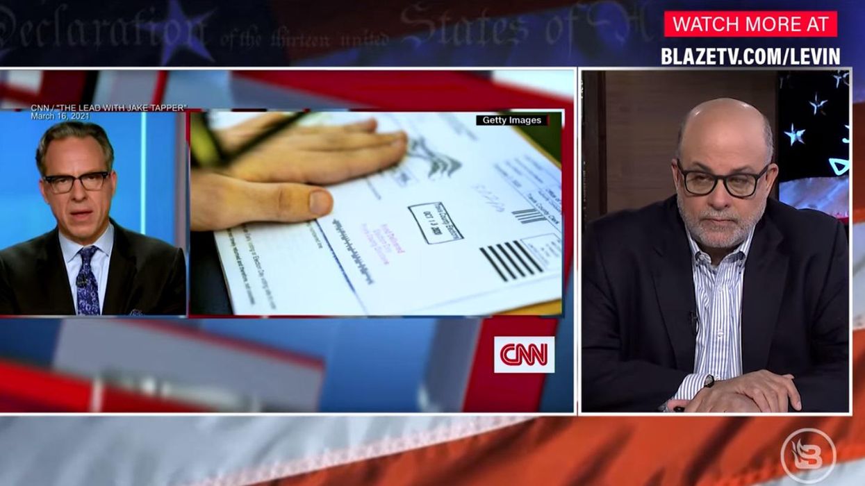 'He's a LIAR': Mark Levin rips Jake Tapper's 'contemptible and utterly corrupt' claims on voting laws 