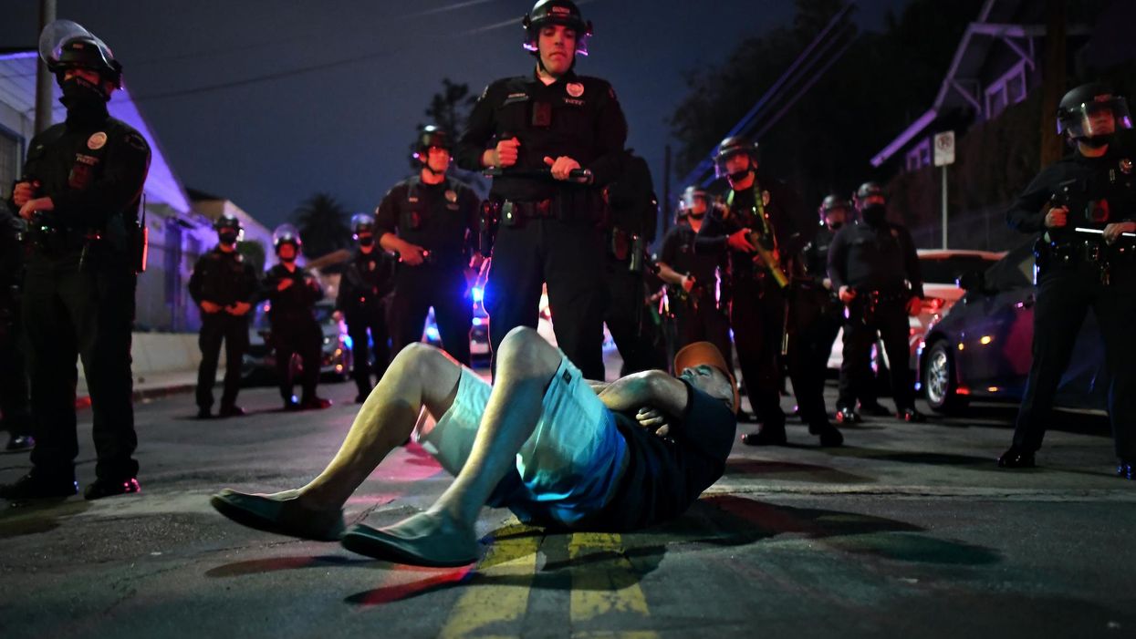 Homeless activists backed by socialists attack LAPD trying to shut down 'largest self-run' encampment