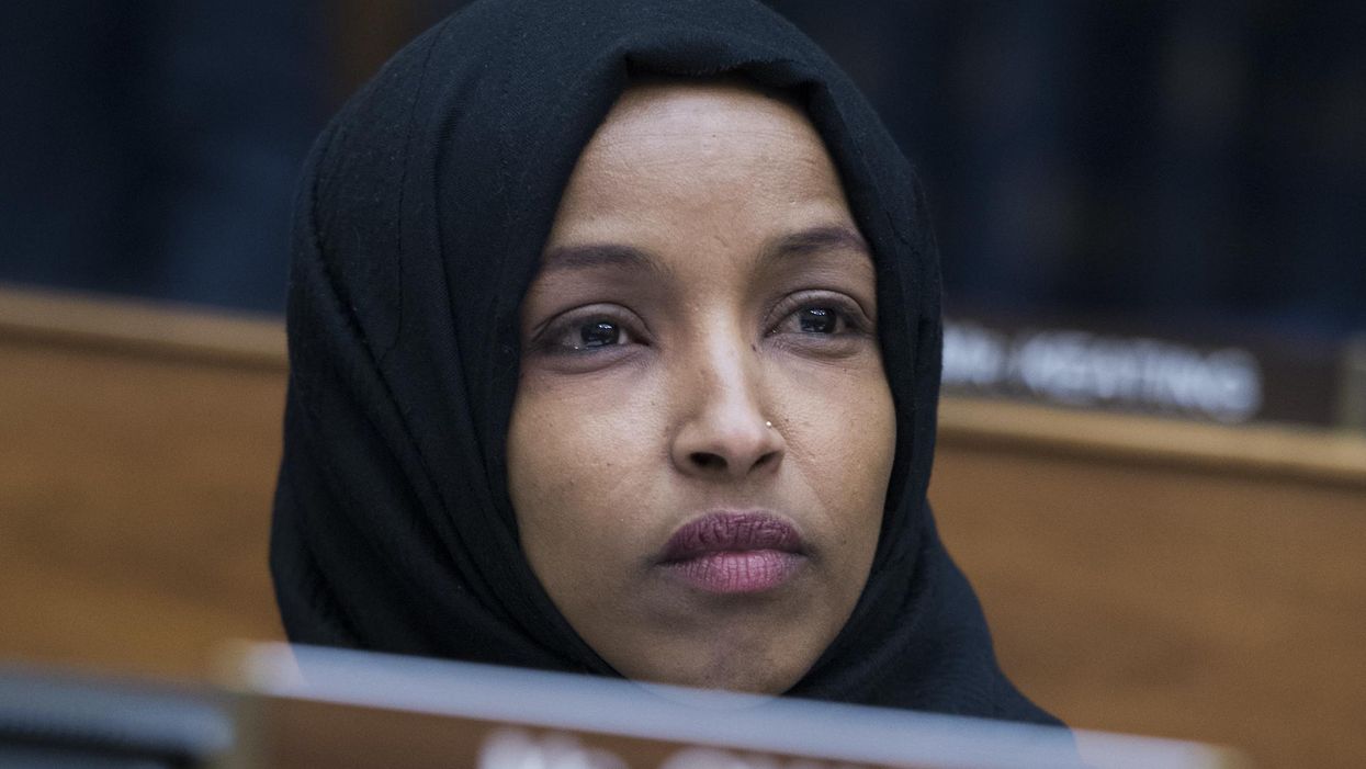 Ilhan Omar tries to make car and knife attack at the U.S. Capitol about AR-15s