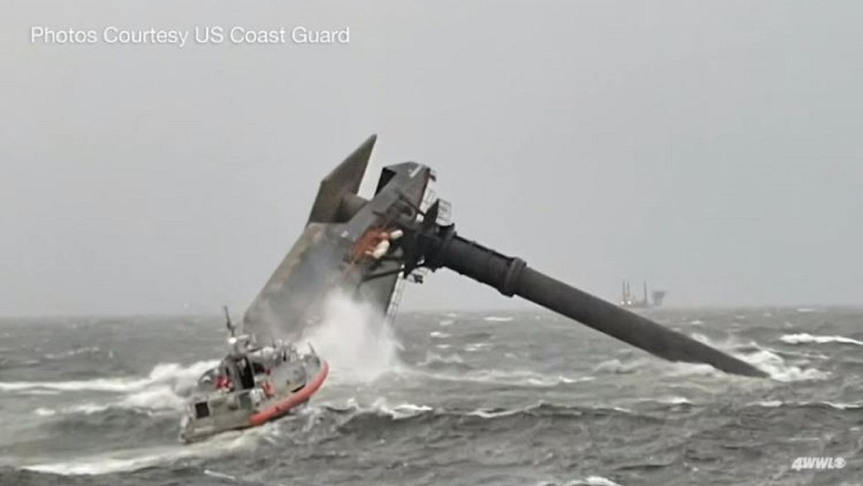 One dead, 6 rescued and 12 still missing after vessel capsizes off Louisiana coast during storm