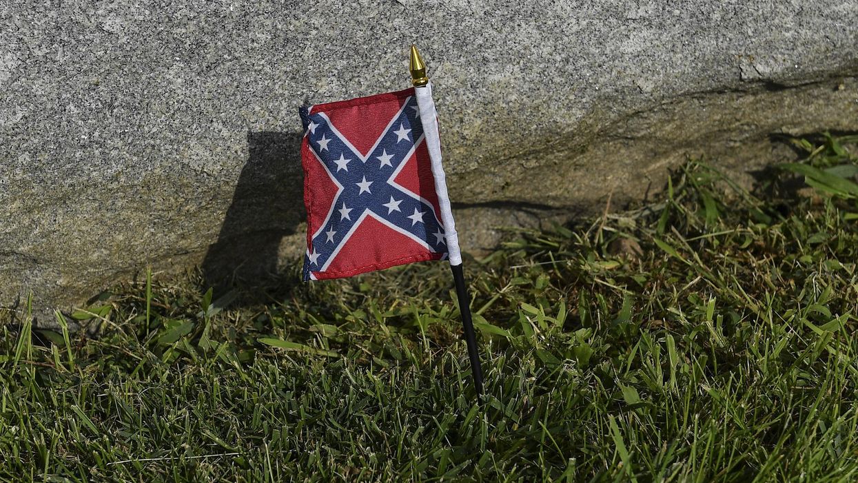 Court threatens mom with losing child custody unless she gets rid of Confederate flag-painted rock