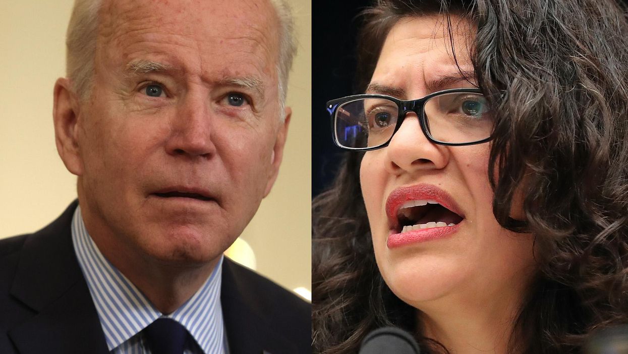 Biden praises Rep. Rashida Tlaib after she confronts him on Israel – and he mispronounces her name three times