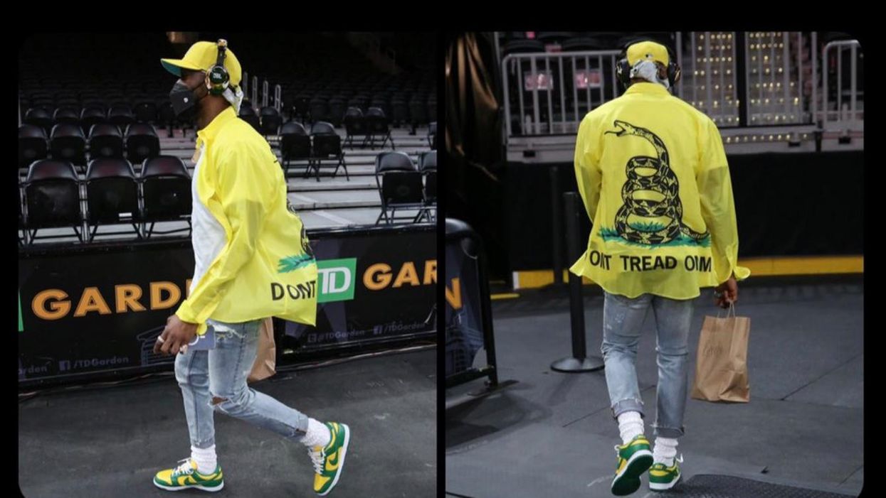 Celtics delete tweet of star player wearing ‘Don’t Tread on Me’ Gadsden Flag clothing after online outrage