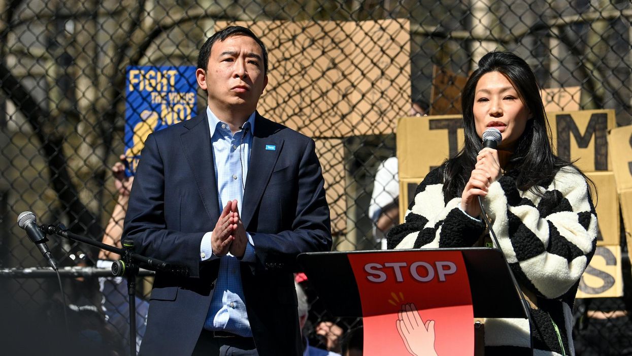 Andrew Yang's wife excoriates New York Daily News cartoon for 'racist disfiguration' of her husband