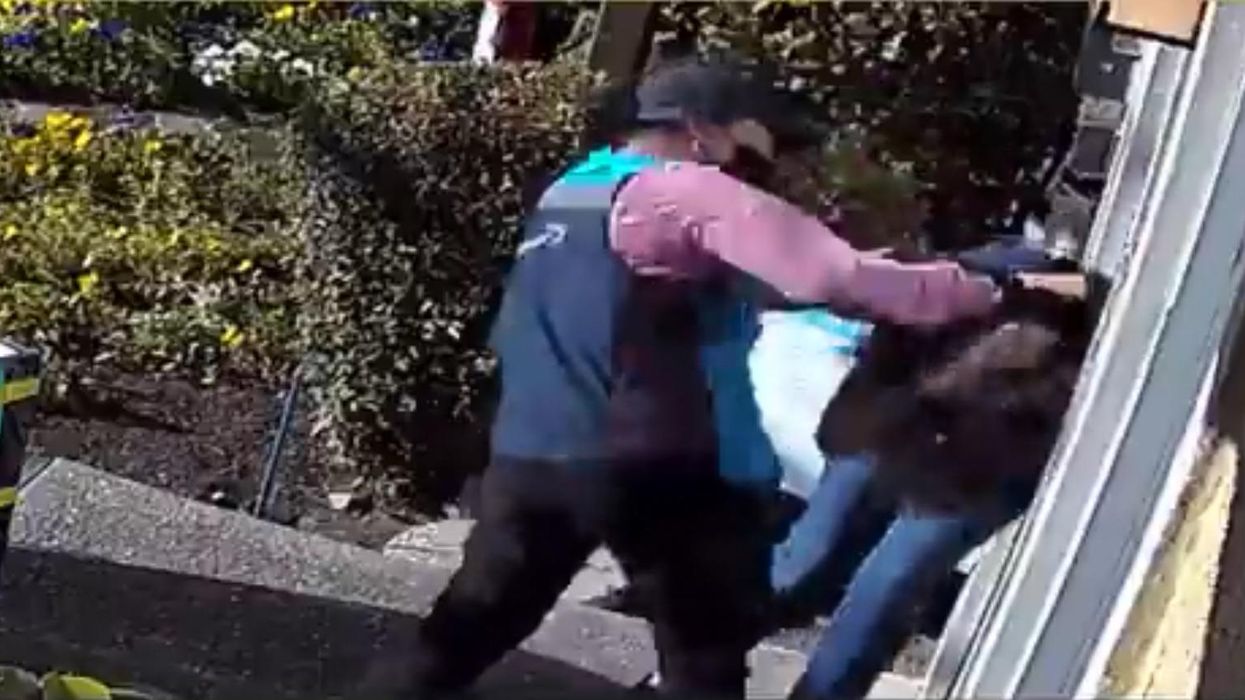 Amazon driver savagely beats elderly woman, screams about 'white privilege' — and it was caught on video