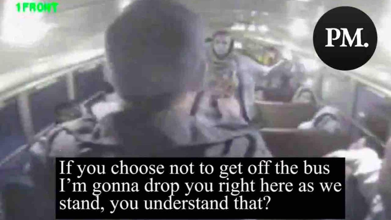 New video shows moment leftist political candidate threatens to blow up school bus — and when cop comes aboard and threatens to blow her away