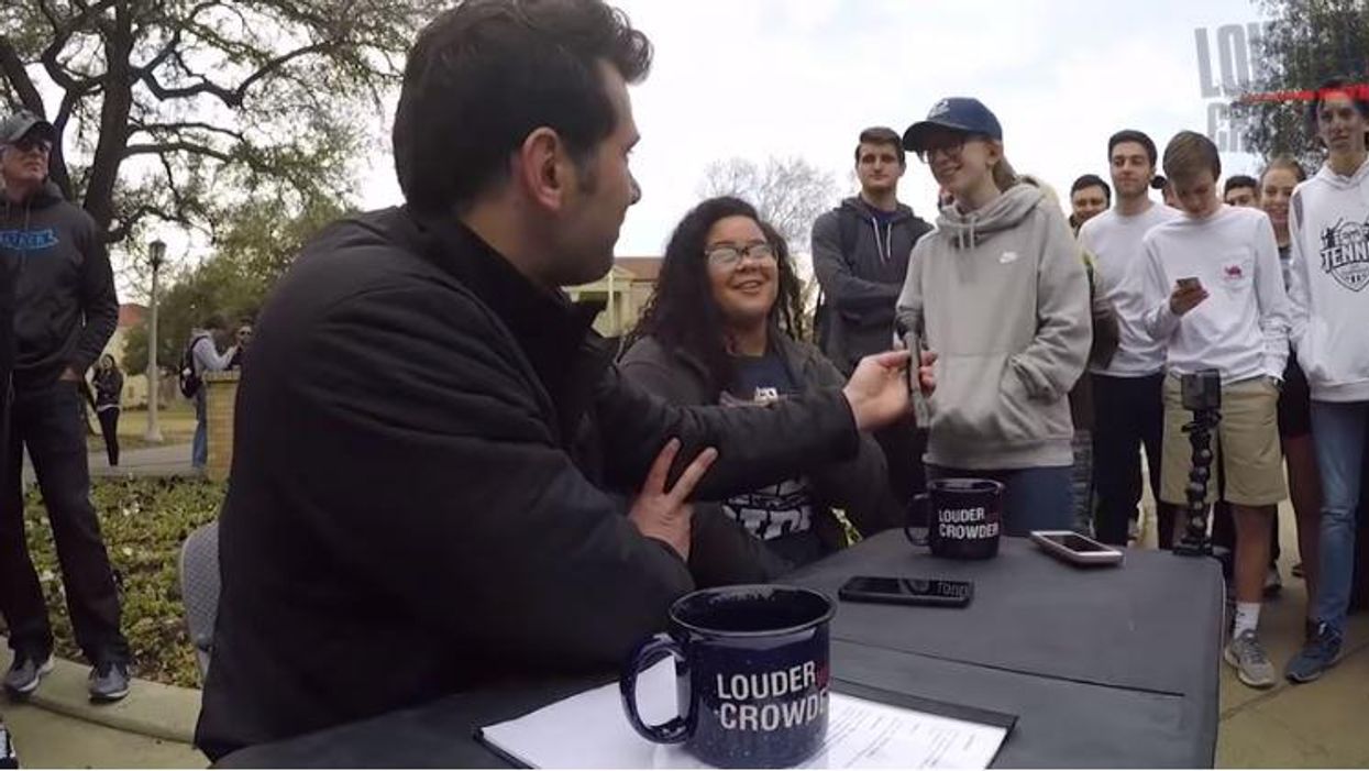 'Your white opinion isn't comparable' - College student tries to fact-check Steven Crowder