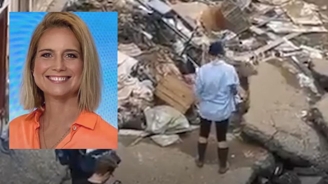 German reporter suspended after smearing mud on her face to look like she was helping flood victims
