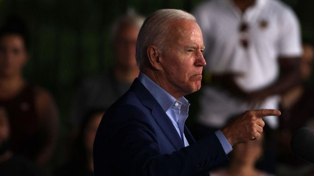 Biden heckled during Virginia event, takes shot at Trump and his rallies