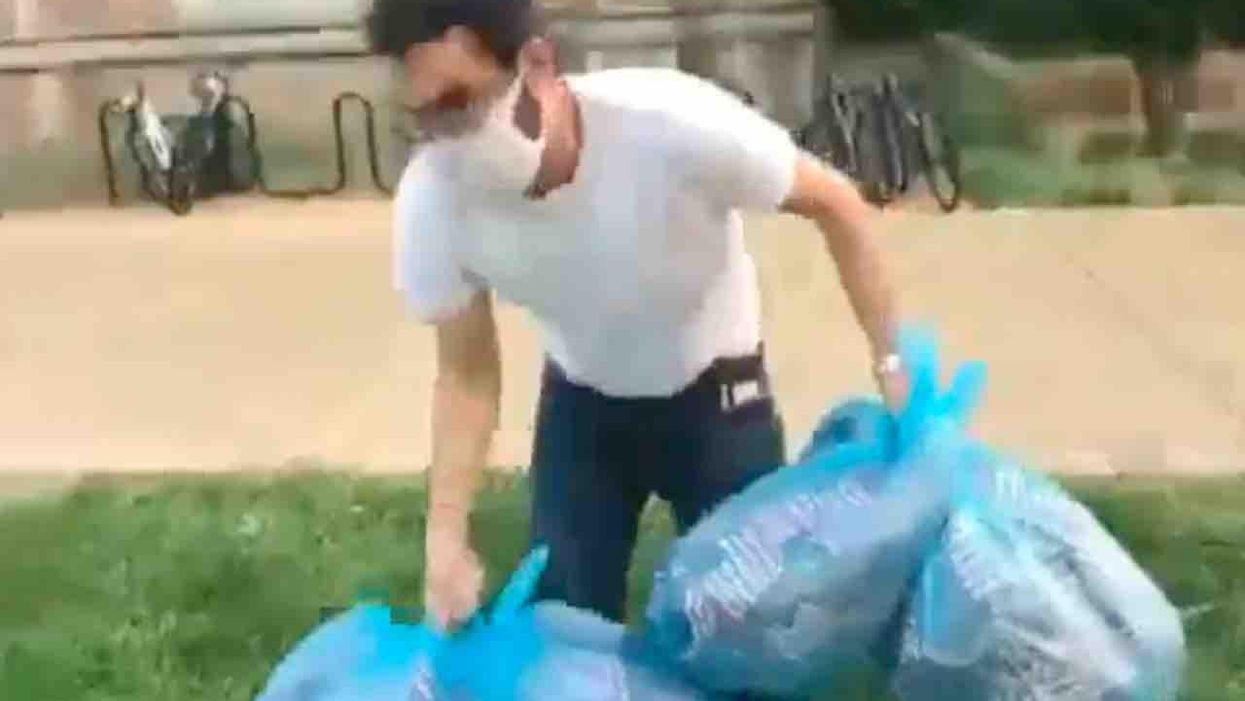 Muslim student who pulled US flags from 9/11 memorial, tossed them into trash bags exercised freedom of speech: First Amendment law prof