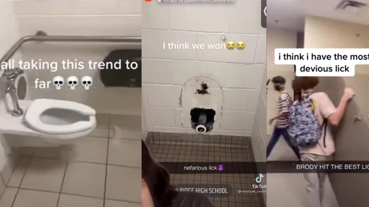 Students across the nation are being charged for vandalism over the 'devious lick' TikTok challenge