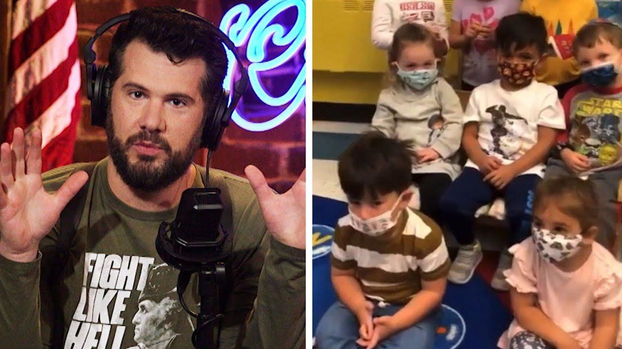 VIDEO: Leftist preschool teacher indoctrinates children with a MASK-THEMED nursery rhyme