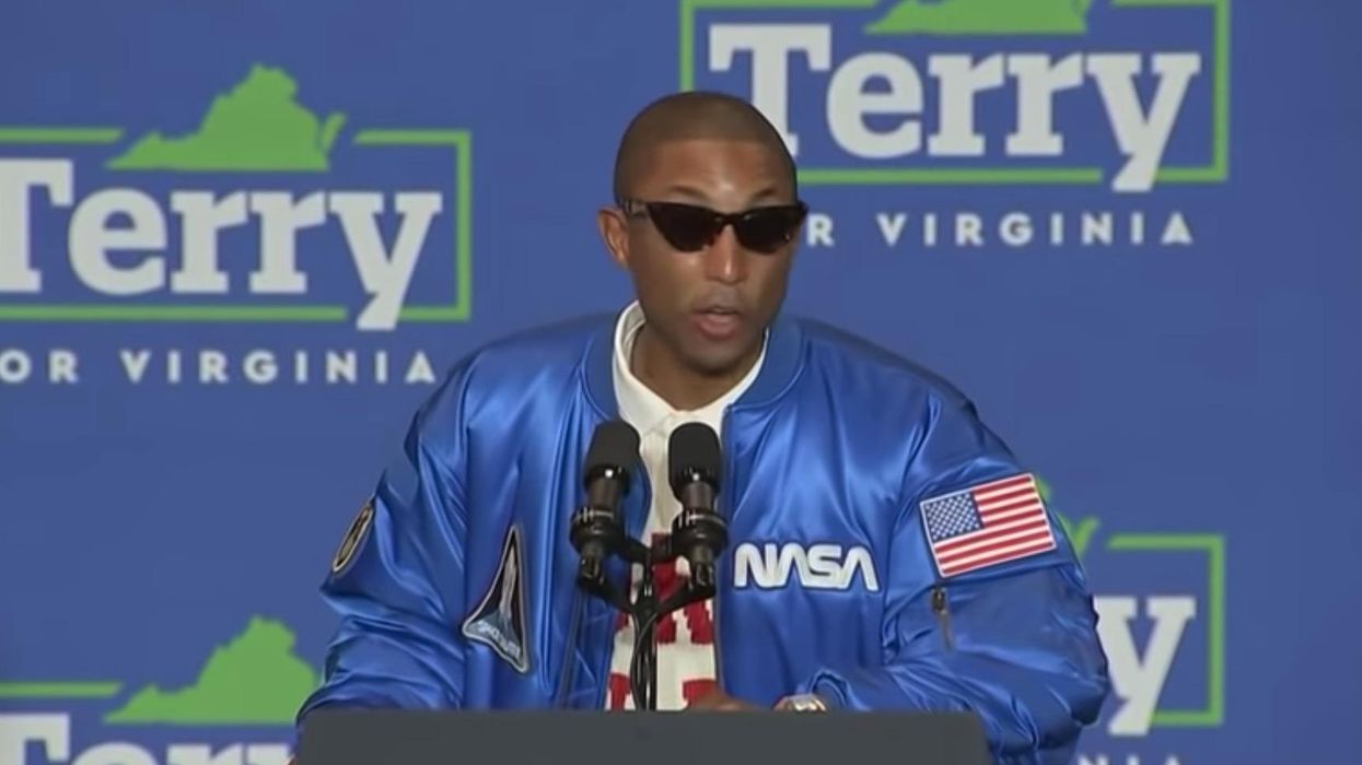 Pharrell Williams speaks at Terry McAuliffe campaign event, but doesn't tell Virginians to vote for him