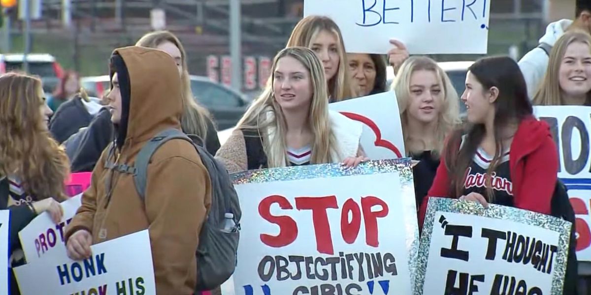Parents protest after student who posted 'up-skirt' photos of female schoolmates is allowed to return to class | Blaze Media