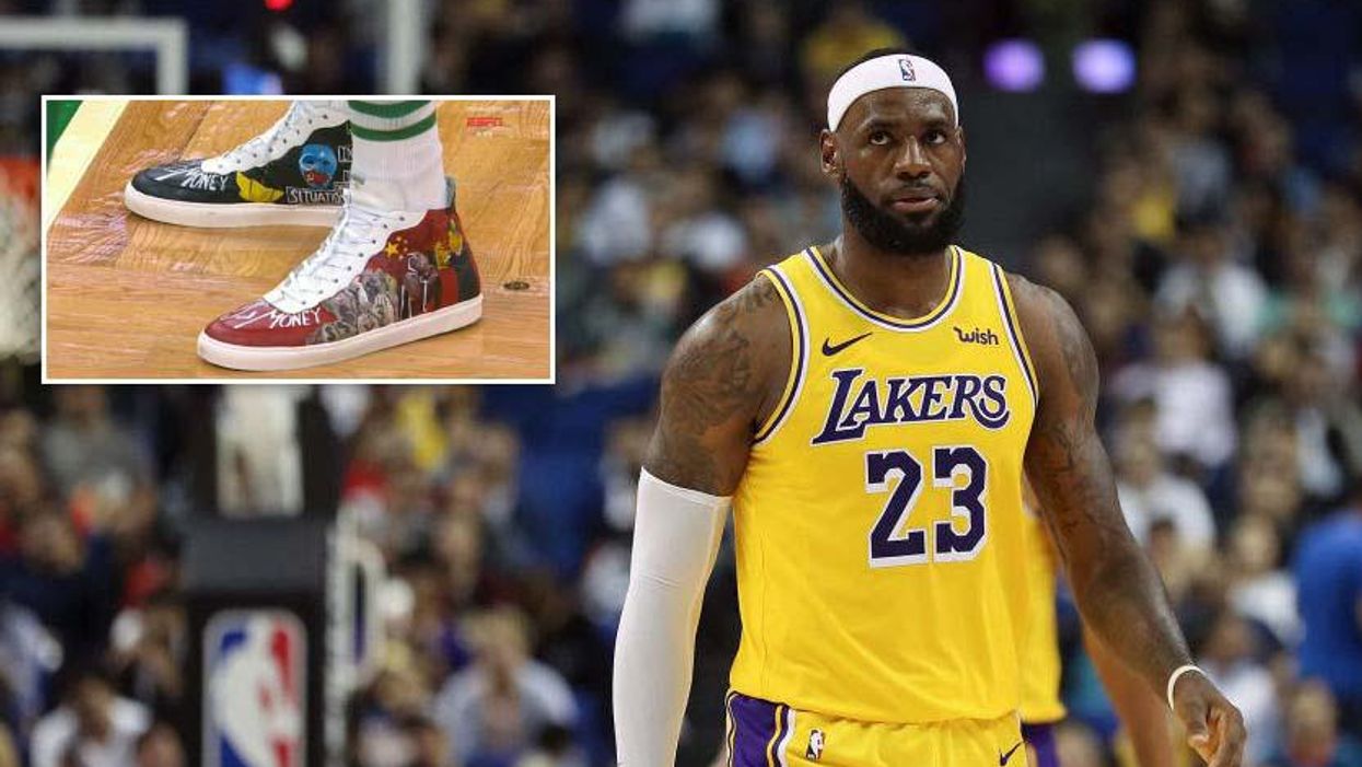 LeBron James left triggered after confronted with question about opposing player's anti-China, anti-LeBron shoes