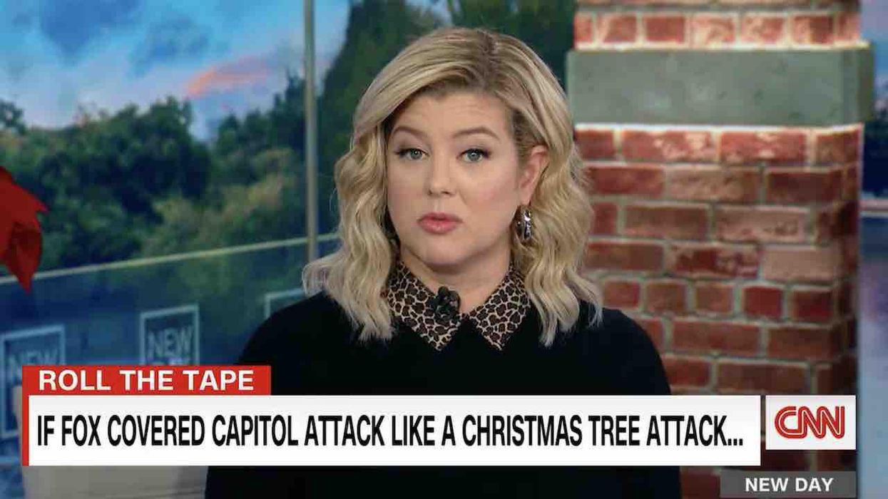Left-wing CNN anchor: Fox News hosts decry 'sacrilege' of their burned Christmas tree — but believe Capitol riots 'not such a big deal'