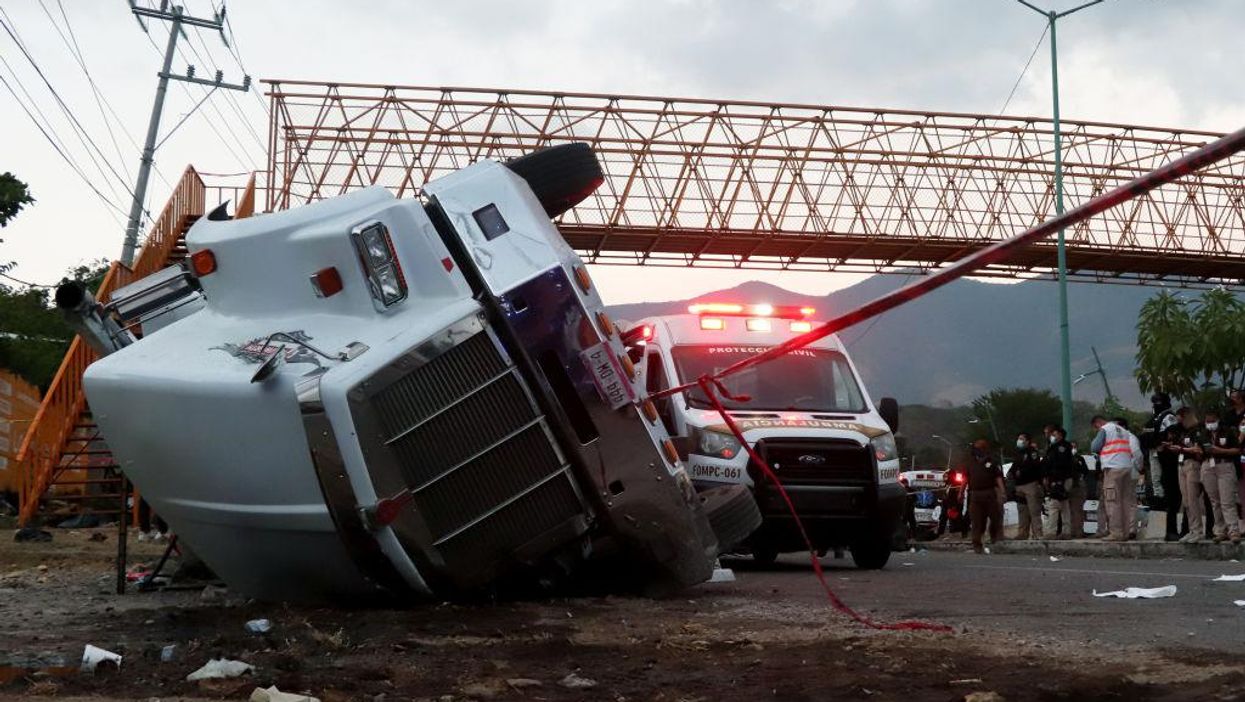 Horrific crash involving truck loaded with migrants bound for U.S. results in 55 dead, over 100 wounded