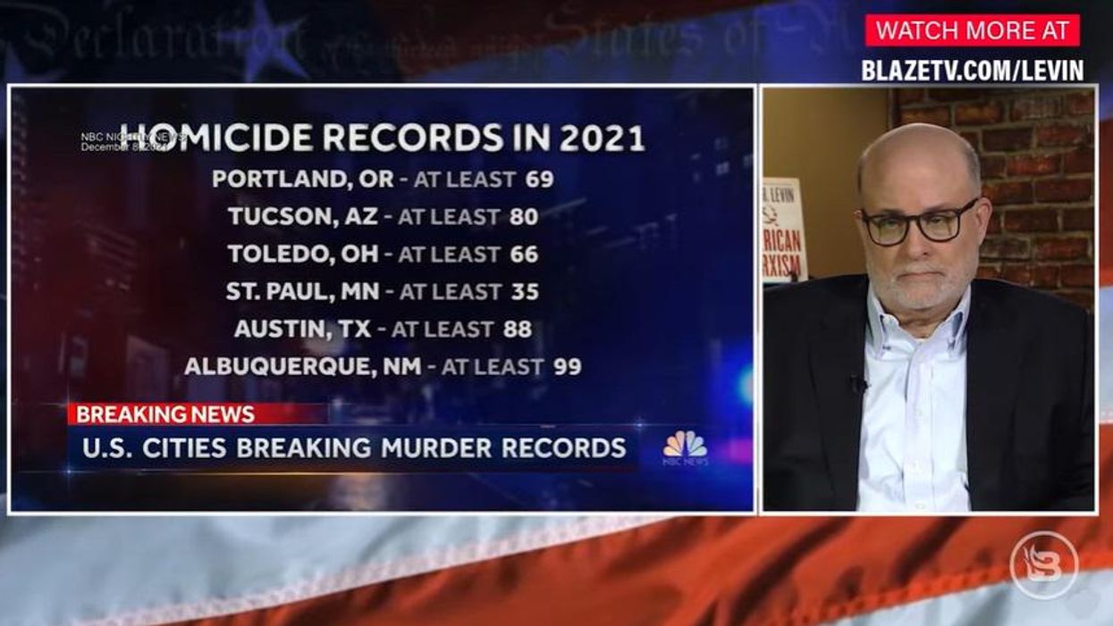 Mark Levin BLASTS leftists who blame 'pandemic' and 'more guns' for RECORD homicides: 'You don't pull the cops out of it'