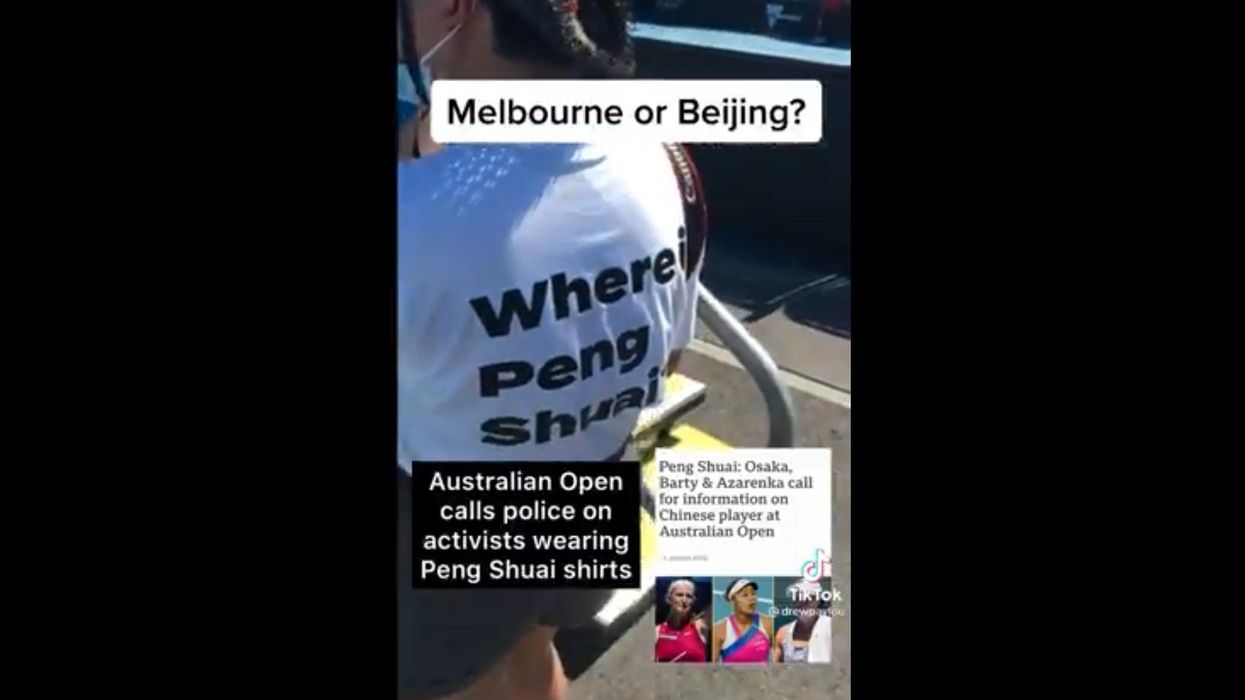 Fans at Australian Open forced to remove shirts that say 'Where is Peng Shuai?'