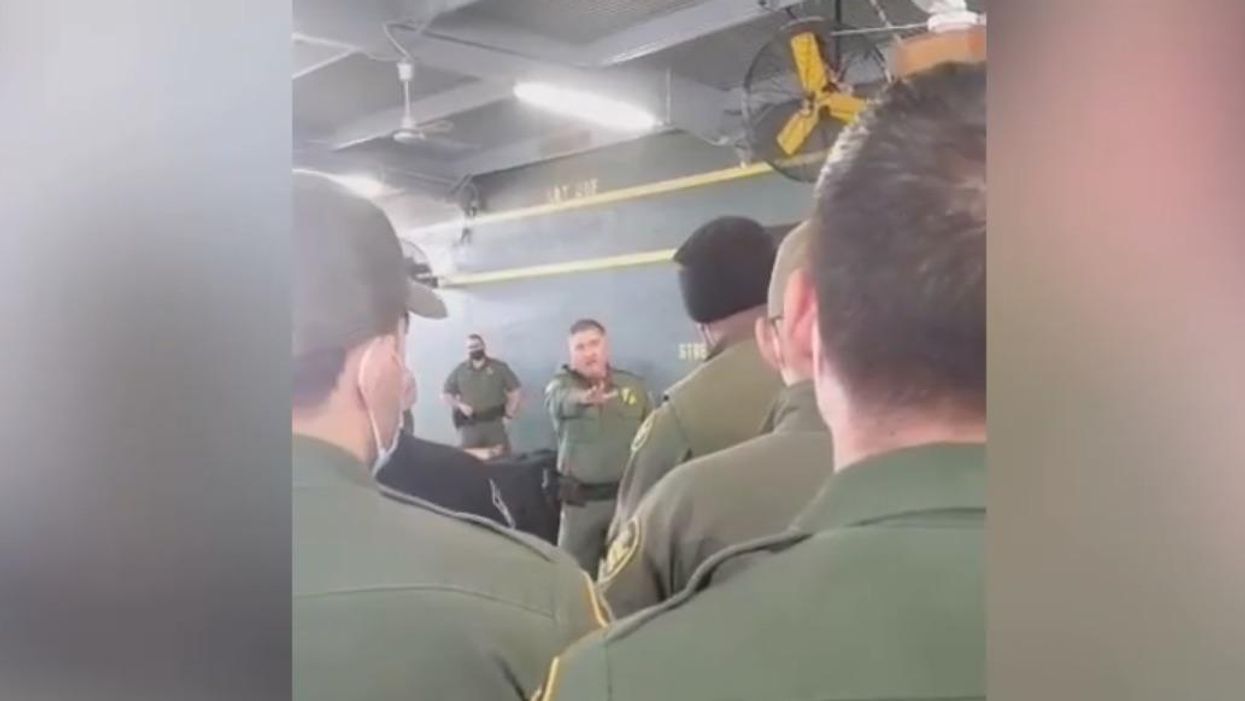 Leaked video shows heated showdown when Border Patrol agents confront top officials over Biden's immigration policies