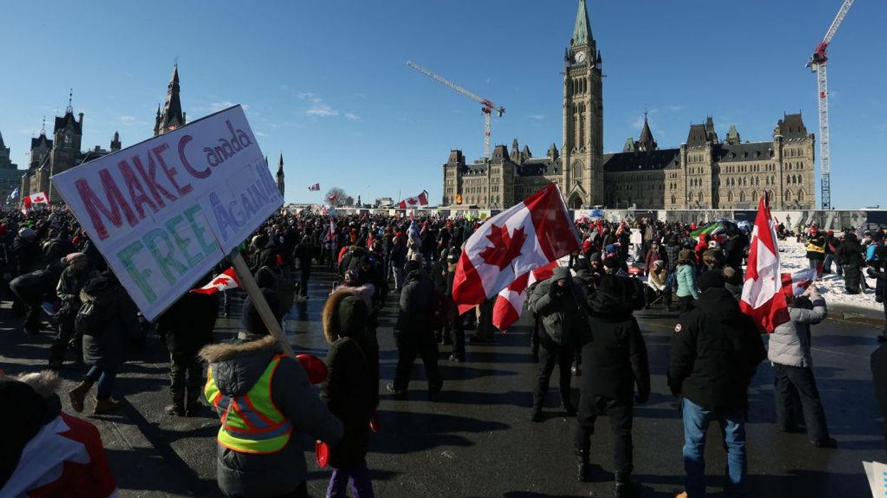 Video: Massive trucker protest takes over Ottawa. Justin Trudeau reportedly moved to secret location ahead of 'Freedom Convoy' rally.