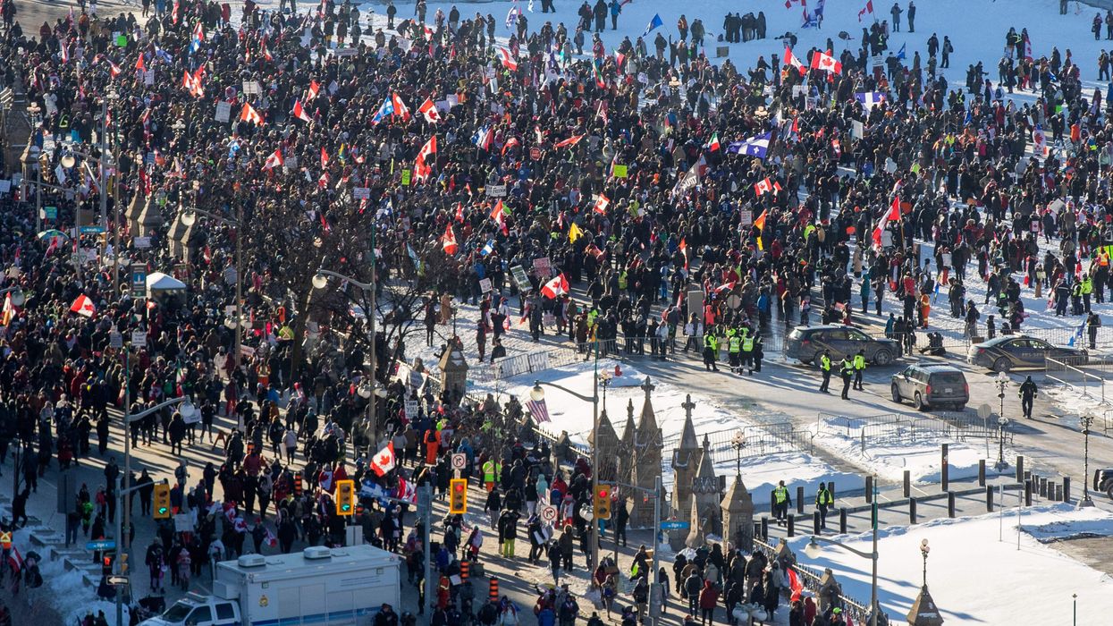 LIVE interview: Freedom Convoy trucker joins Crowder from a ditch in Ottawa