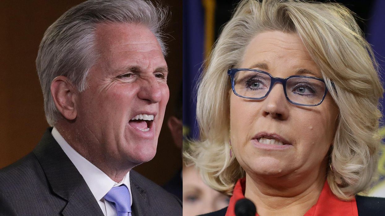 GOP leader Kevin McCarthy endorses pro-Trump primary challenger to Liz Cheney