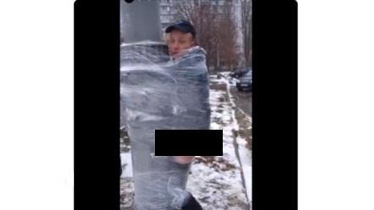 LOOTERS BEWARE: Ukrainians have perfected public shaming — with a lot of shrink-wrap and possibly your PANTS