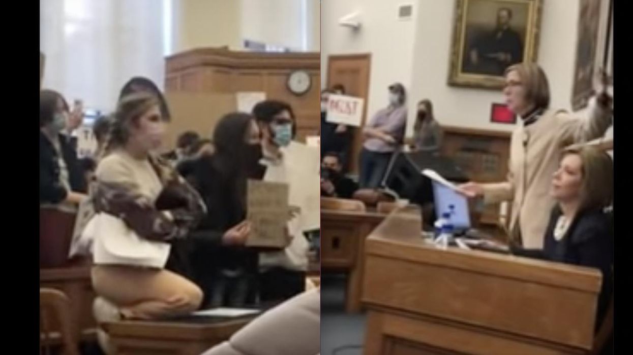 I will 'literally fight you, b**ch': Over 100 Yale Law students ambush free speech panel; cops called to escort speakers to safety