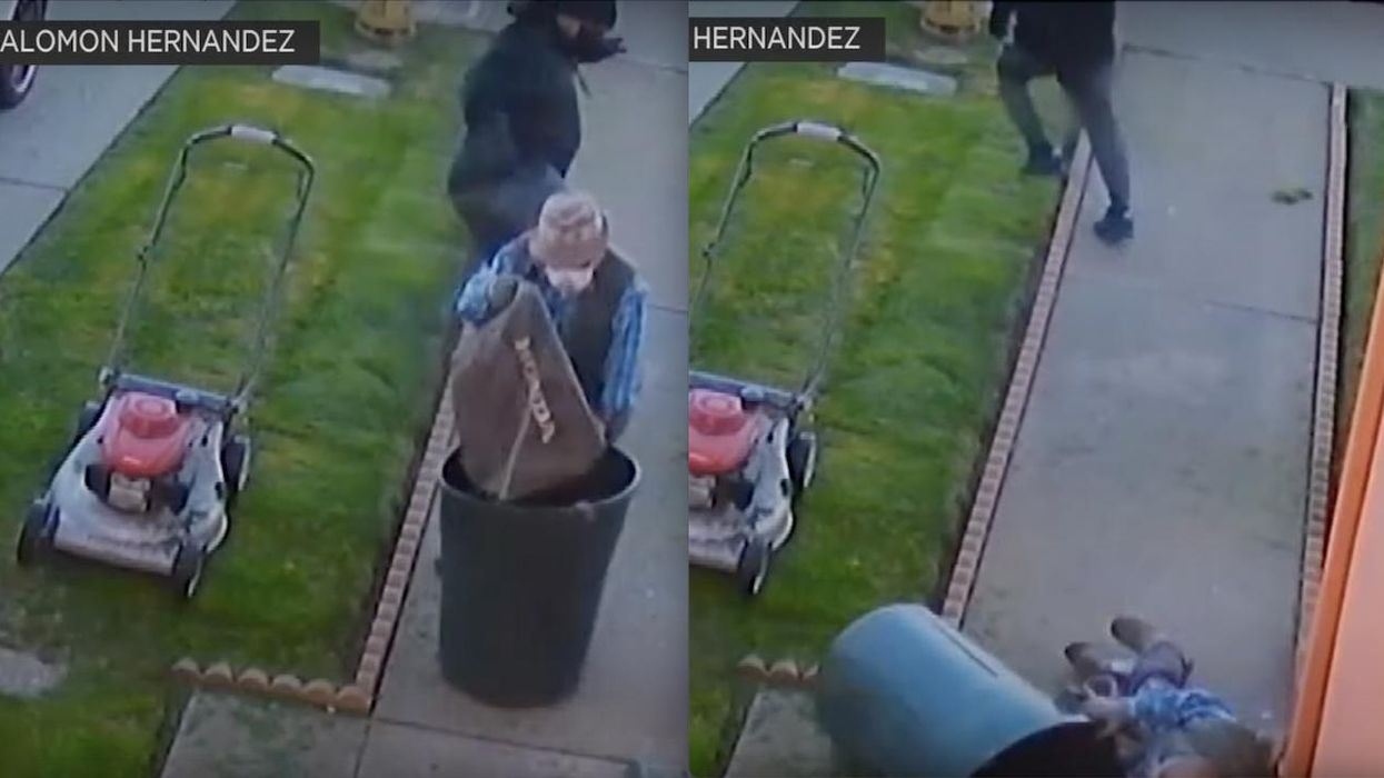 'Coward' kicks 84-year-old grandfather in the back in unprovoked attack, knocks him to the ground, runs away