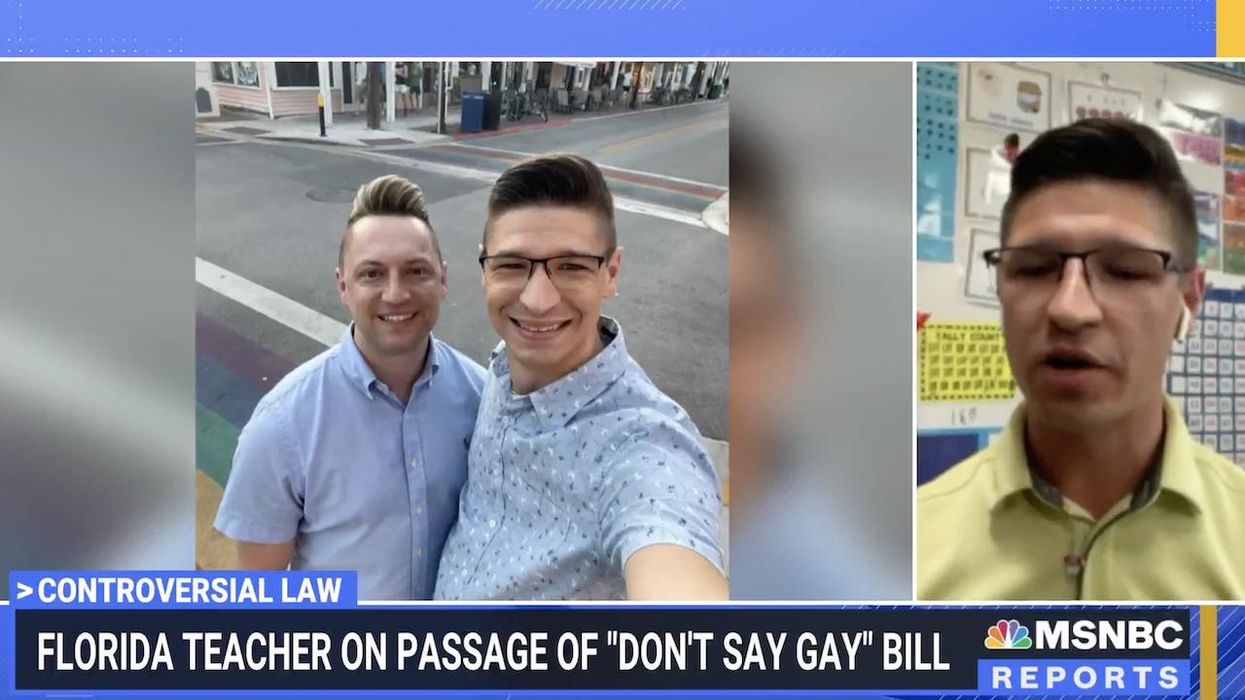 Gay kindergarten teacher on Florida law guarding parental rights: 'It scares me to death' that I won't be able to talk about 'my partner' to my students
