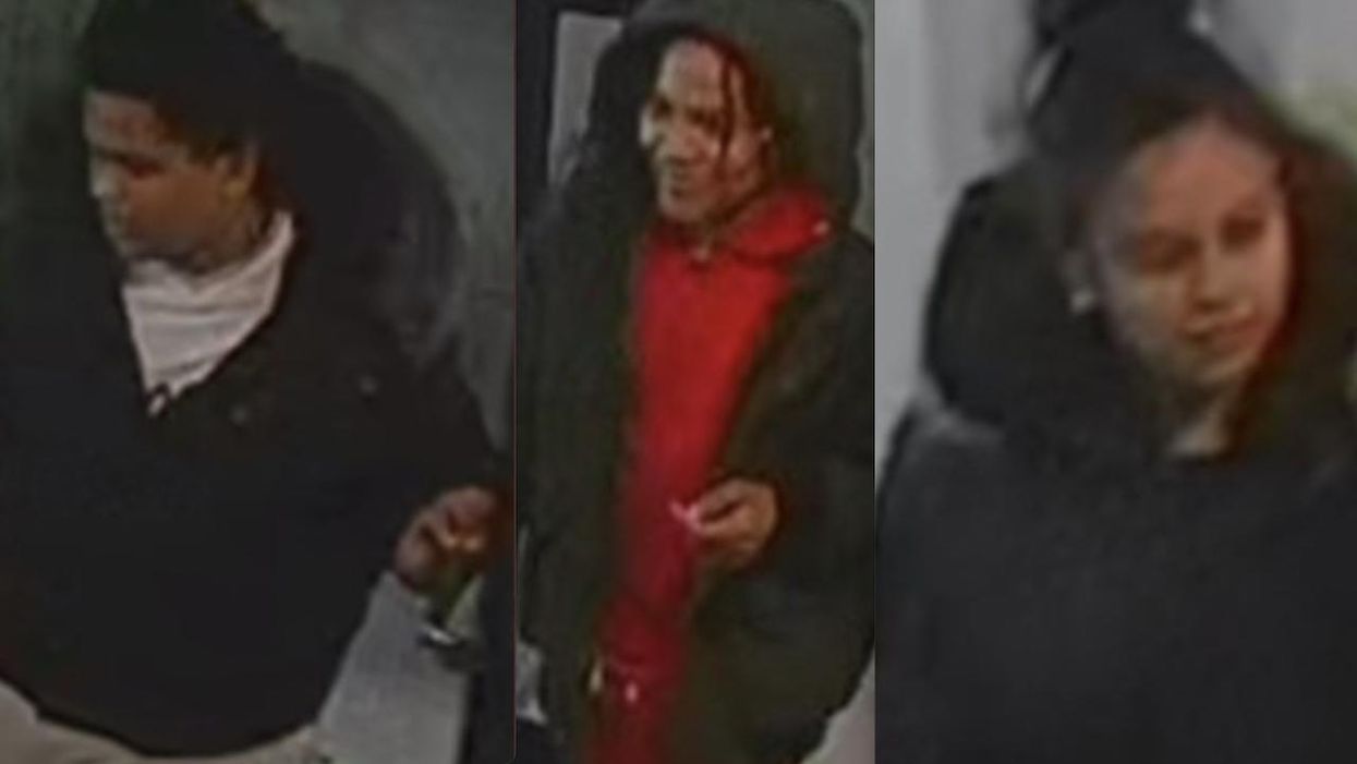 Thugs caught on video attacking 76-year-old woman, tossing her to floor, stealing her purse. Victim hospitalized with fractured hip.