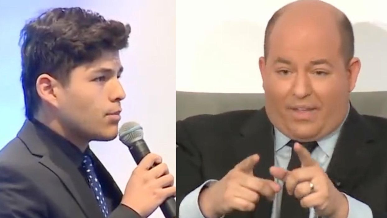 Video: CNN's Brian Stelter is challenged on mainstream media bias by college student at 'Disinformation' conference